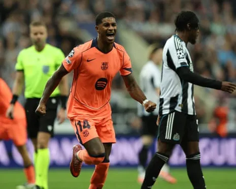 Marcus Rashford's Double Silences The Magpies' Party and Secures Barcelona's Victory