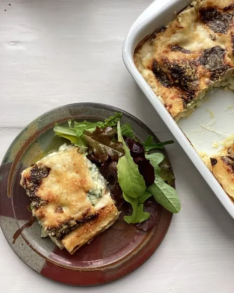 An Inspired Creation for Lasagna with Summer Squash and Three Cheeses