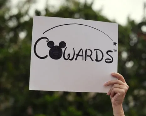 Hundreds Demonstrate Outside Mickey Mouse Company HQ Regarding ‘Authoritarian’ Jimmy Kimmel Show Removal